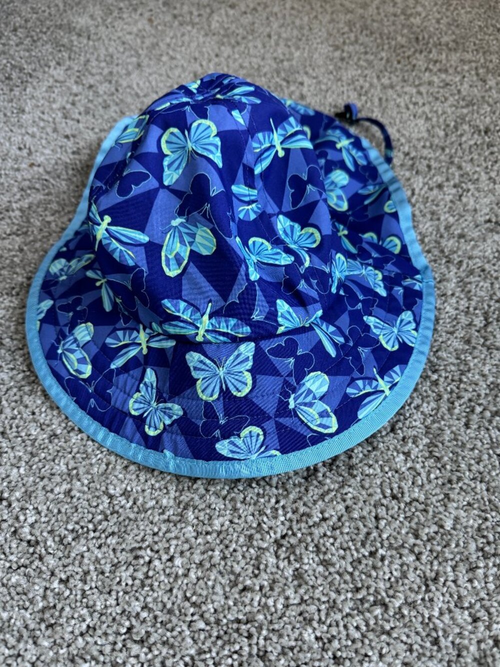 SUNDAY AFTERNOONS sun hat Size S (kids 1 - 3 yrs) Blue butterflies